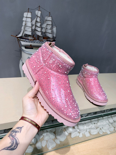 UGG6109 rhinestone new _film_ film _hot diamond series snow boots_ logo _35-40_-57b23714